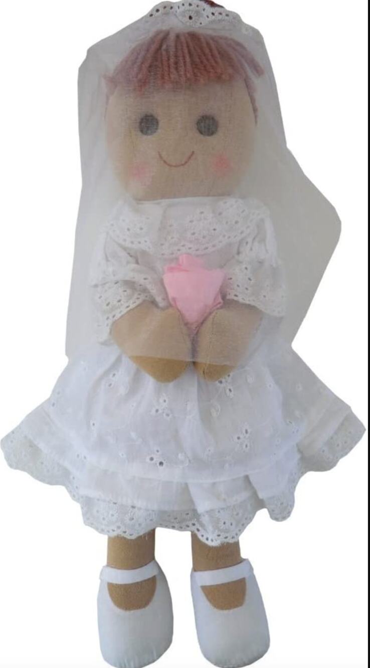 Powell Craft England Bride Cloth Rag Doll Bridal Wedding Veil